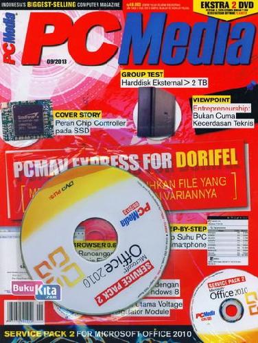 Cover Buku Majalah PC Media Reguler Edisi 09 - 2013 (Ekstra 2 DVD)