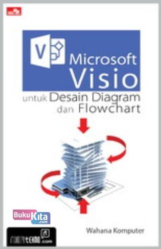 Cover Buku Microsoft Visio untuk Desain Diagram dan Flowchart
