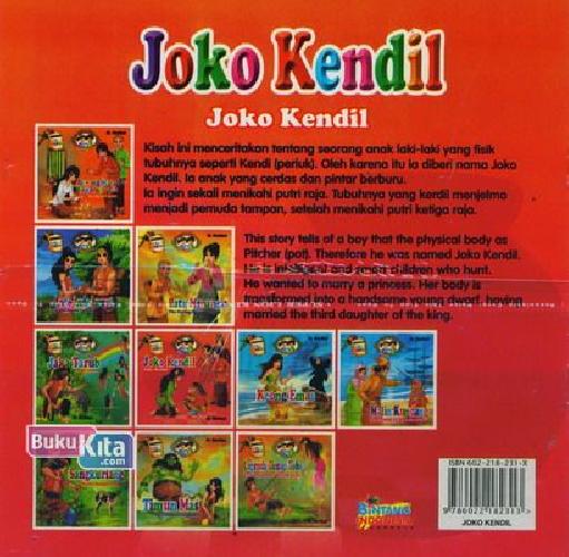 Cover Belakang Buku Joko Kendil (Bilingual+Full Color)