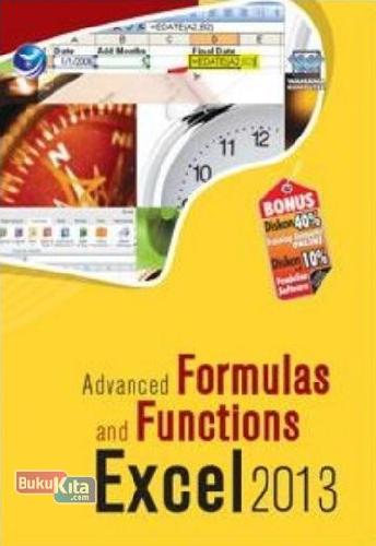 Cover Buku Advanced Formulas and Functions Excel 2013