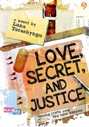 Cover Buku Love, Secret, and Justice