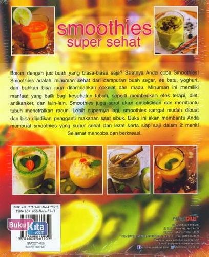 Cover Belakang Buku Smoothies Super Sehat