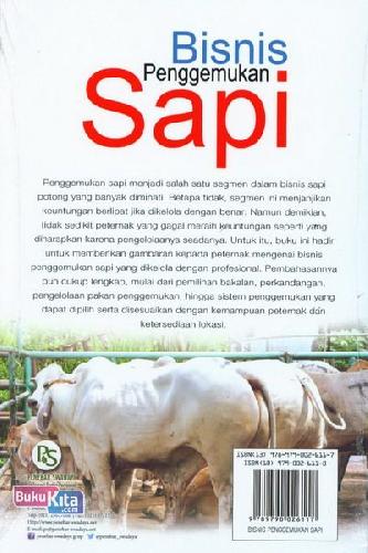 Cover Belakang Buku Bisnis Penggemukan Sapi (Edisi Revisi)