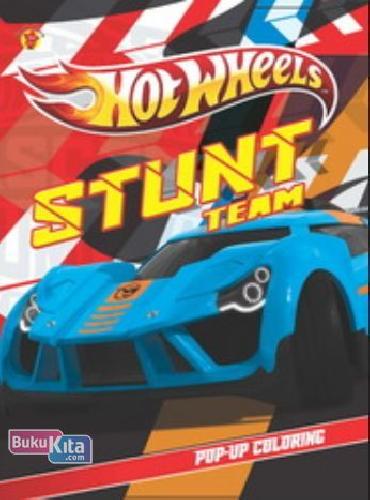 Cover Buku Pop Up Coloring Hot Wheels - Stunt Team