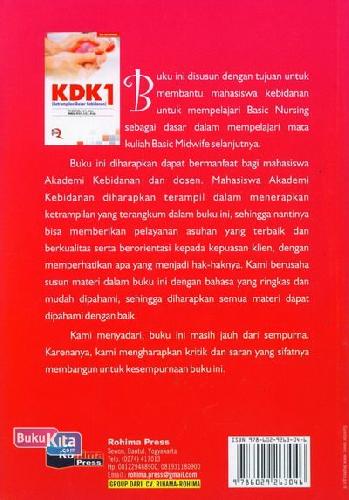 Cover Belakang Buku Ketrampilan Dasar Kebidanan KDK 1