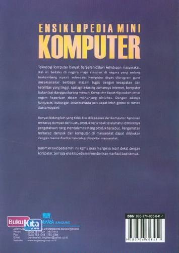 Cover Belakang Buku Ensiklopedia Mini : Komputer