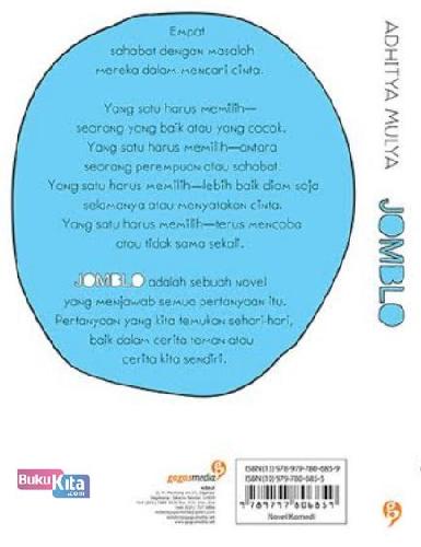 Cover Belakang Buku Jomblo Sebuah Komedi Cinta