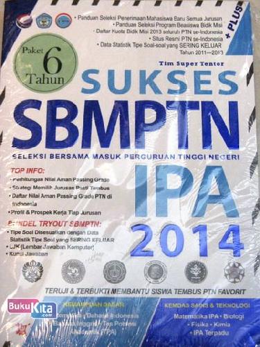 Cover Buku Sukses SBMPTN IPA 2014 (Paket 6 Tahun)