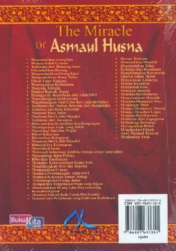 Cover Belakang Buku The Miracle of Asmaul Husna