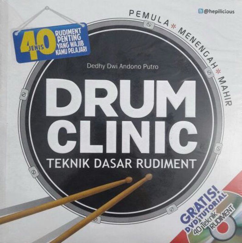 Cover Buku Drum Clinic: Teknik Dasar Rudiment