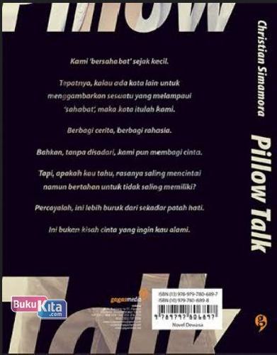 Cover Belakang Buku Pillow Talk (Edisi Revisi)