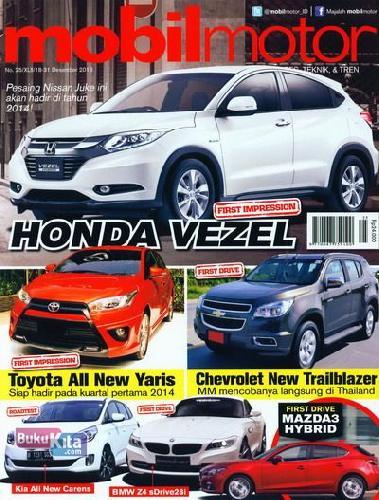 Cover Buku Majalah Mobil Motor No 25 | 18-31 Desember 2013