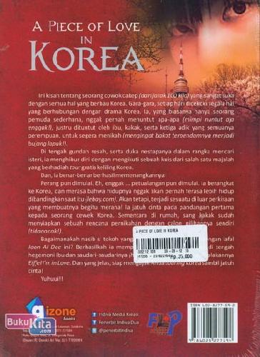 Cover Belakang Buku A Piece of Love in Korea