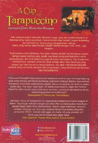 Cover Belakang Buku A Cup Of Tarapuccino : Secangkir Cinta, Rindu dan Harapan 