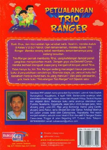 Cover Belakang Buku Petualangan Trio Ranger