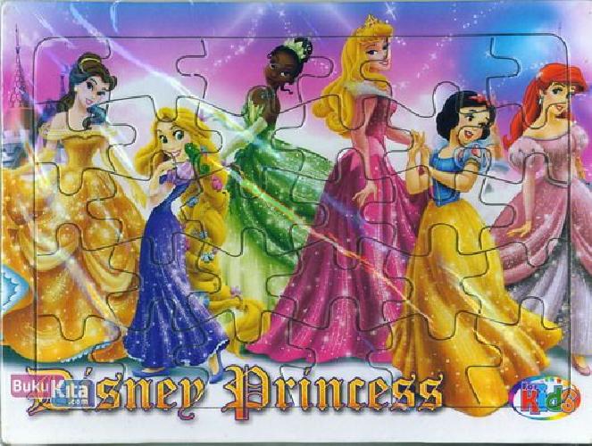 Cover Buku Puzzle Sedang: Disney Princess