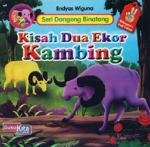 Cover Buku Kisah Dua Ekor Kambing (Bilingual+Full Color)