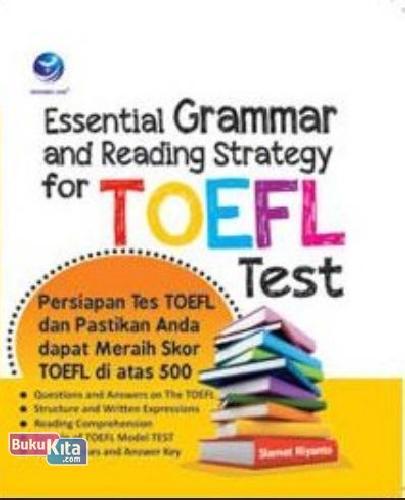 Cover Buku Essential Grammar And Reading Strategy For TOEFL Test