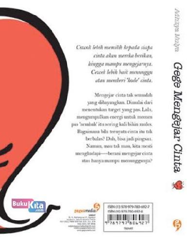 Cover Belakang Buku Gege Mengejar Cinta (Edisi Revisi)