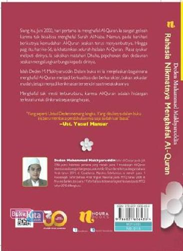 Cover Belakang Buku Rahasia Nikmatnya Menghafal Al-Quran-New