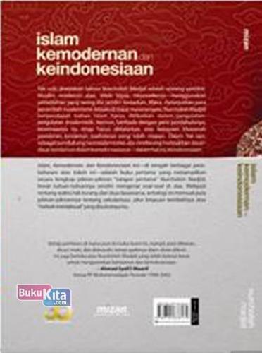 Cover Belakang Buku Islam. Kemodernan. Dan Keindonesiaan