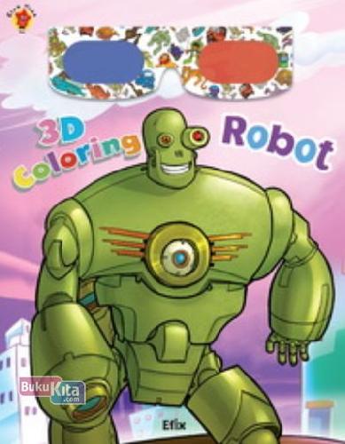 Cover Buku 3D Coloring: Robot