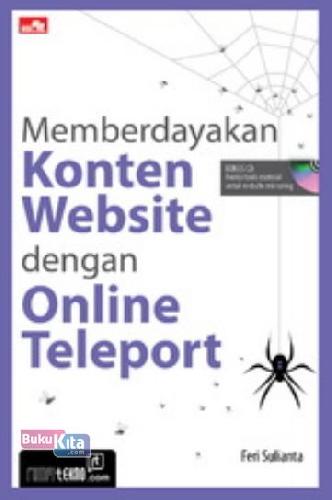 Cover Buku Memberdayakan Konten Website dengan Online Teleport + CD
