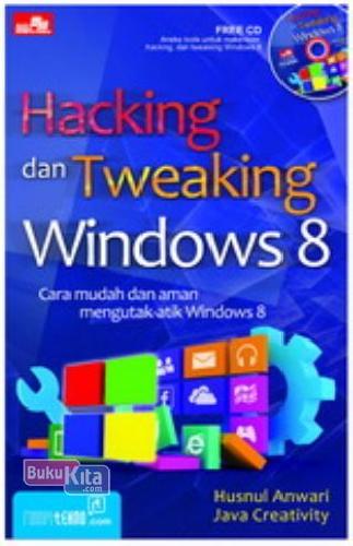 Cover Buku Hacking dan Tweaking Windows 8 + CD
