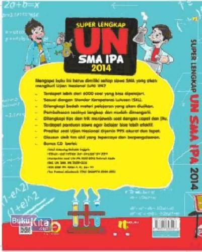Cover Belakang Buku Super Lengkap UN SMA IPA 2014