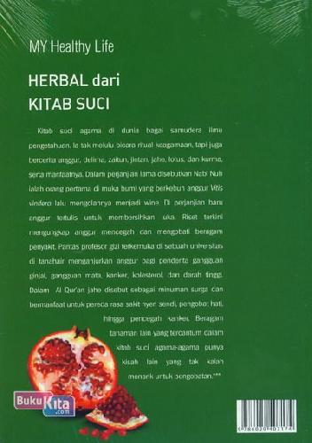 Cover Belakang Buku My Healthy Life: Herbal dari Kitab Suci
