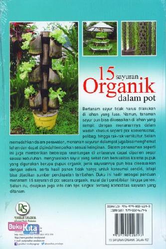 Cover Belakang Buku 15 Sayuran Organik dalam Pot