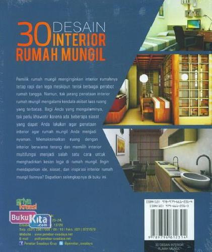 Cover Belakang Buku 30 Desain Interior Rumah Mungil