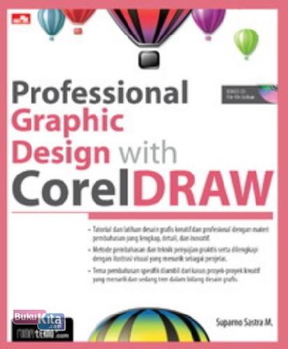 Cover Buku Professional Graphic Design with CorelDRAW