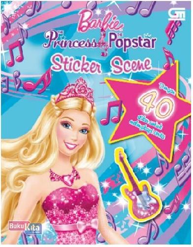 Cover Buku Barbie The Princess & Popstar Sticker Scene