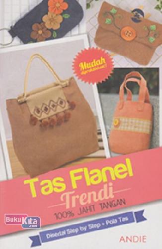 Cover Buku Tas Flanel Trendy 100% Jahit Tangan