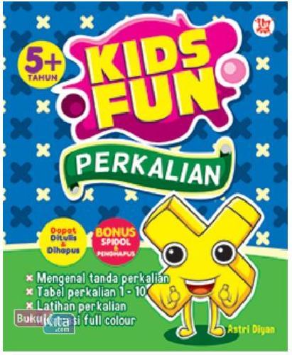Cover Buku Kids Fun Perkalian 5+ Tahun (Bonus Spidol & Penghapus)