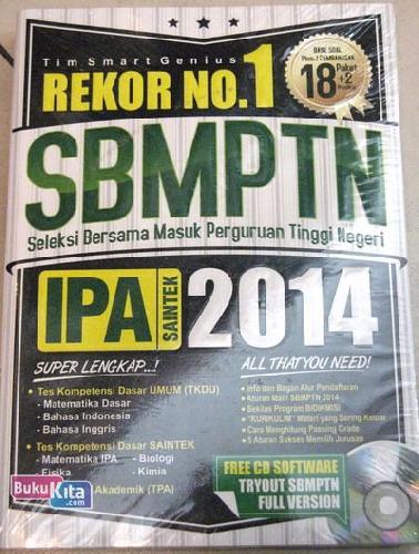 Cover Buku REKOR NO.1 SBMPTN IPA SAINTEK 2014
