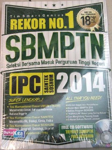 Cover Buku REKOR NO.1 SBMPTN IPC 2014