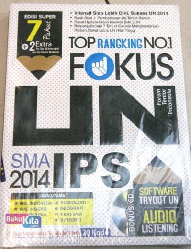 Cover Buku TOP RANGKING NO 1 FOKUS UN SMA IPS 2014