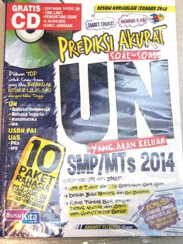 Cover Buku Prediksi Akurat Soal-soal UN Yang Akan Keluar SMP/MTs 2014