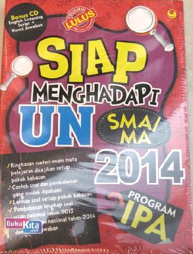 Cover Buku Siap Menghadapi Ujian Nasional SMA/MA 2014 Program IPA + CD