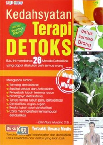 Cover Buku Kedahsyatan terapi Detoks