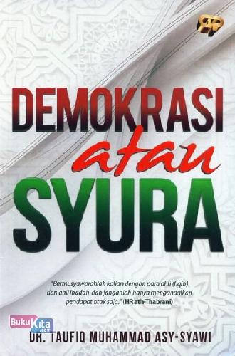 Cover Buku Demokrasi atau Syura