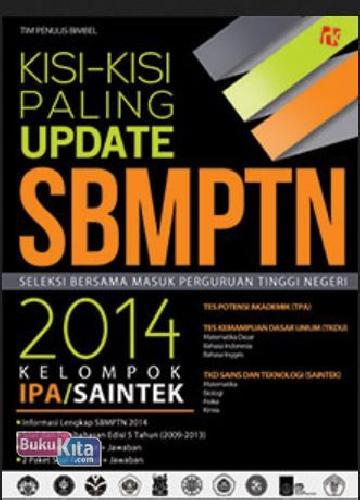 Cover Buku Kisi-kisi Paling Update SBMPTN 2014 Kelompok IPA/Saintek
