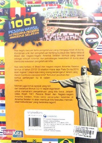 Cover Belakang Buku Kisah 1001 Pesona Brasil dan Negara-negara Amerika Selatan + CD