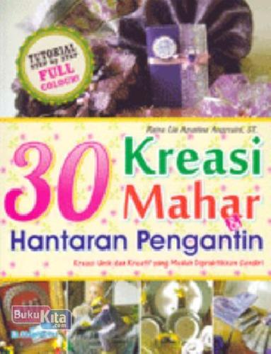 Cover Buku 30 Kreasi Mahar & Hantaran Pengantin
