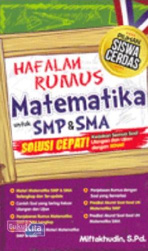Cover Buku Hafalan Rumus Matematika Untuk SMP & SMA