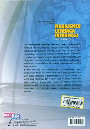 Cover Belakang Buku Manajemen Lembaga Informasi Teori dan Praktik