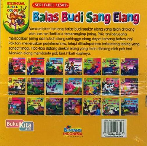 Cover Belakang Buku Balas Budi Sang Elang (Bilingual+Full Colour)