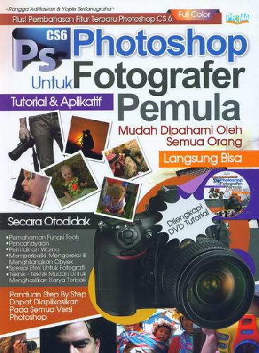 Cover Buku Photoshop Untuk Fotografer Pemula + DVD